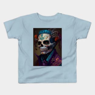 Day of the dead V3 - Men Oil paint Kids T-Shirt